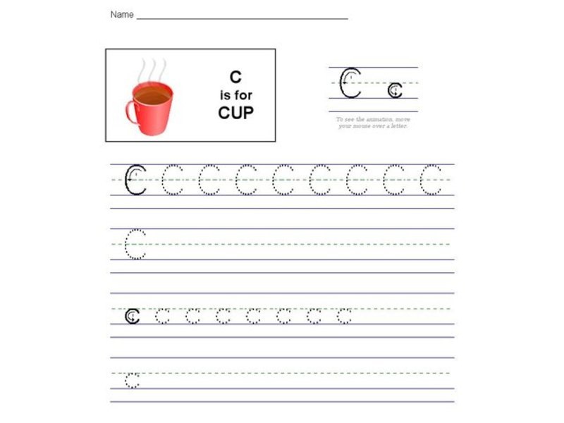 C is for Cup: The Letter C Interactive
