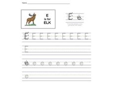 E is for Elk: The Letter E Interactive