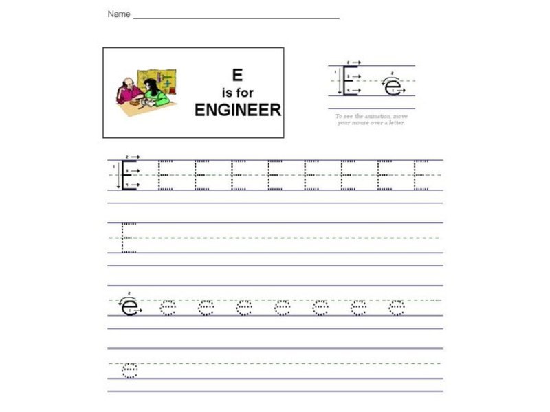 E is for Engineer: The Letter E Interactive