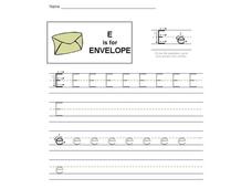 E is for Envelope: The Letter E Interactive