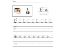 E is for Eye: The Letter E Interactive