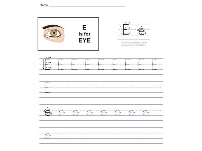 E is for Eye: The Letter E Interactive