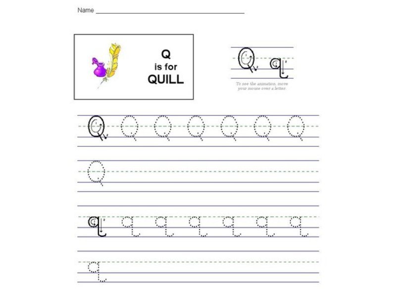 Q is for Quill: The Letter Q Interactive