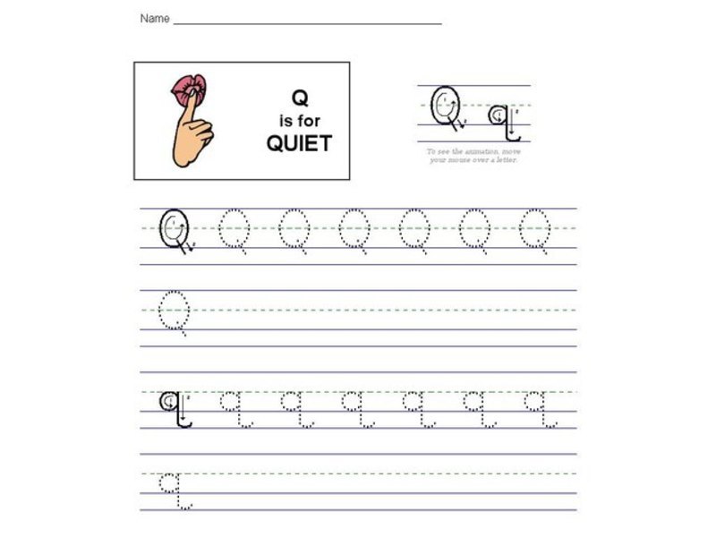 Q is for Quiet: The Letter Q Interactive