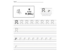 R is for R-BSL: The Letter R Interactive