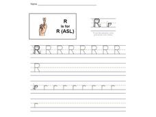 R is for R-ASL: The Letter R Interactive