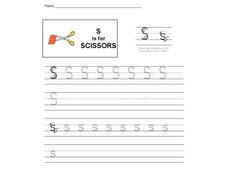 S is for Scissors Interactive