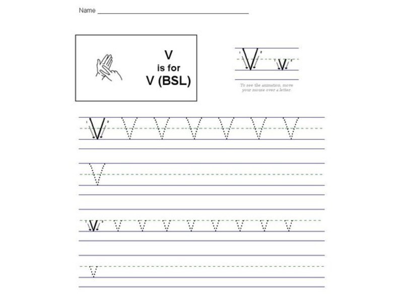 V is for V: BSL Letter V Interactive
