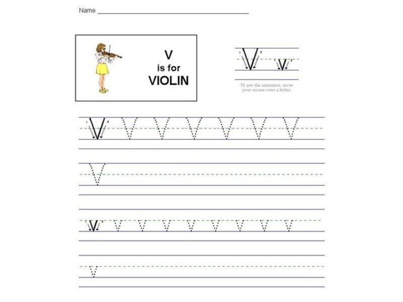 V is for Violin: The Letter V Interactive