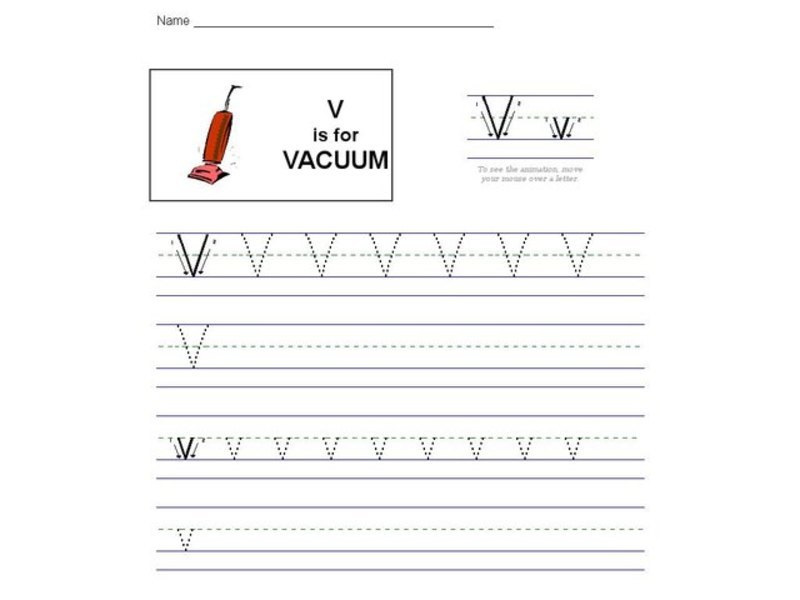V is for Vacuum: The Letter V Interactive