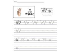 W is for W: The Letter W-ASL Interactive