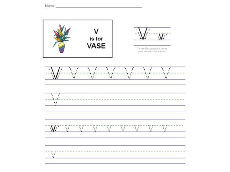 V is for Vase: The Letter V Interactive