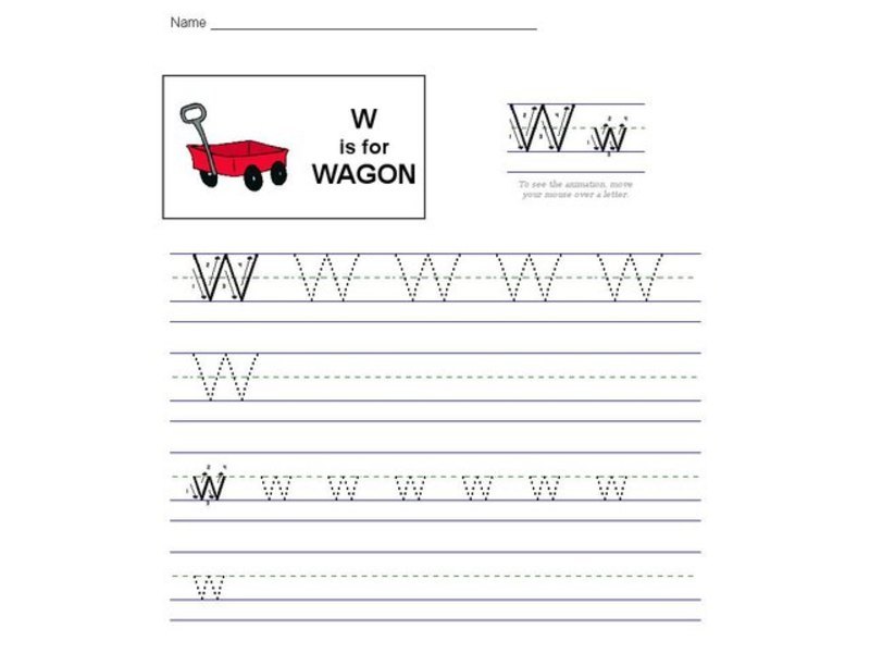 W is for Wagon: The Letter W Interactive