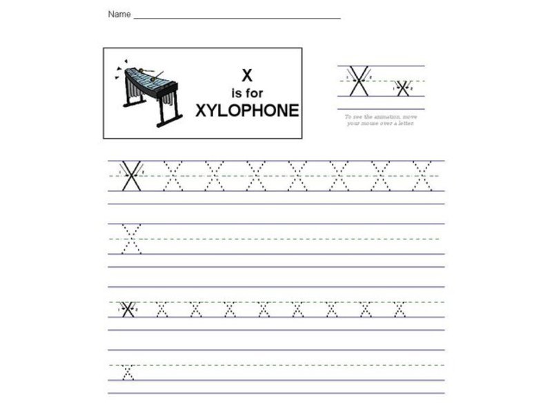 X is for Xylophone: The Letter x Interactive