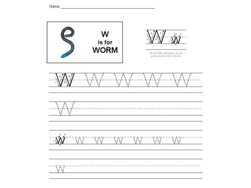 W is for Worm: The Letter W Interactive