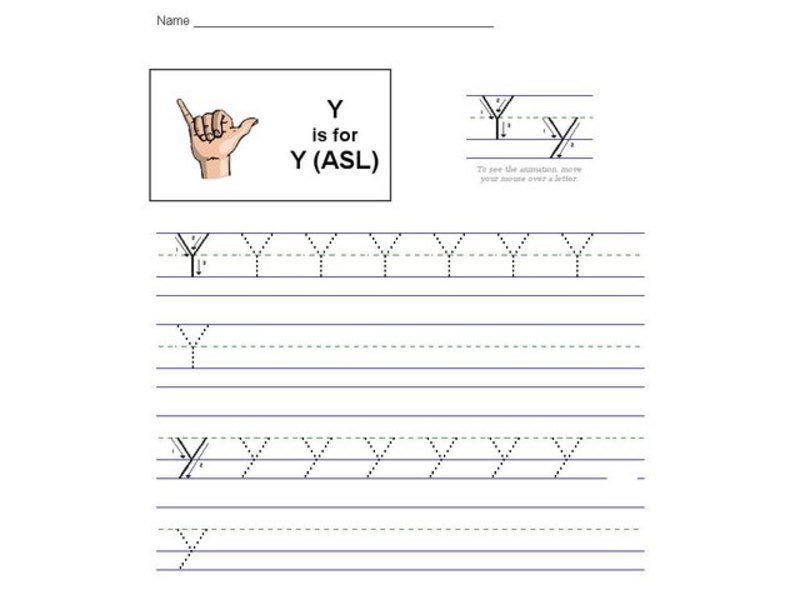 Y is for Y-ASL: The Letter Y Interactive