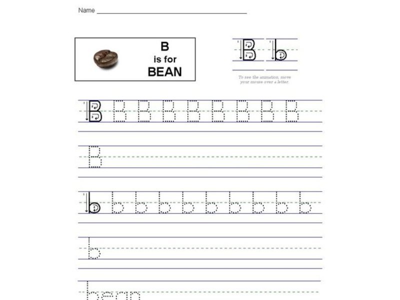 B is for Bean: The Letter B Interactive