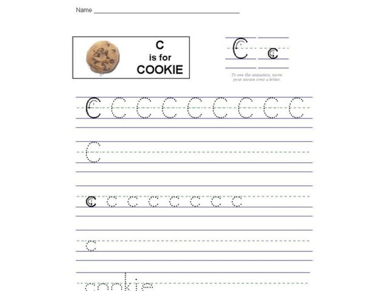C is for Cookie: Letter Cc Interactive
