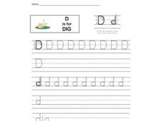 D is for Dig: Letter Dd Interactive