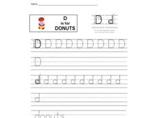 D is for Donuts: Letter Dd Interactive