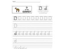 D is for Donkey: Letter Dd Interactive