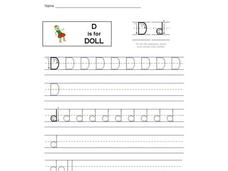 D is for Doll: Letter Dd Interactive