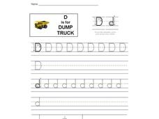 D is for Dump Truck: Letter Dd Interactive