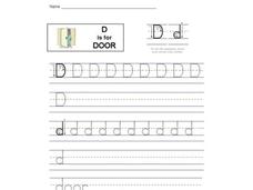 D is for Door: Letter Dd Interactive