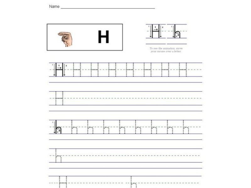American Sign Language H Interactive