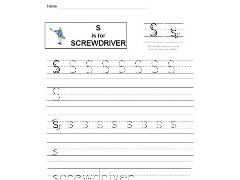 S is for Screwdriver: The Letter S Interactive