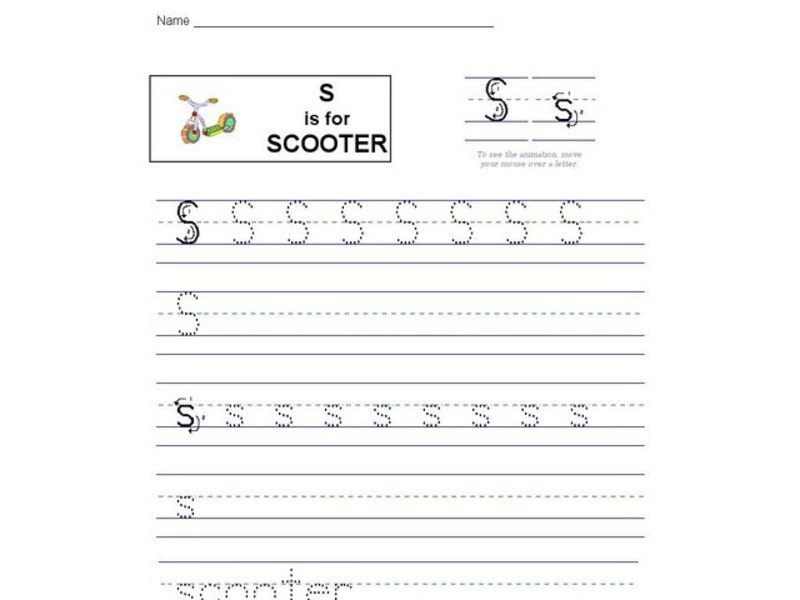 S is for Scooter: The Letter S Interactive