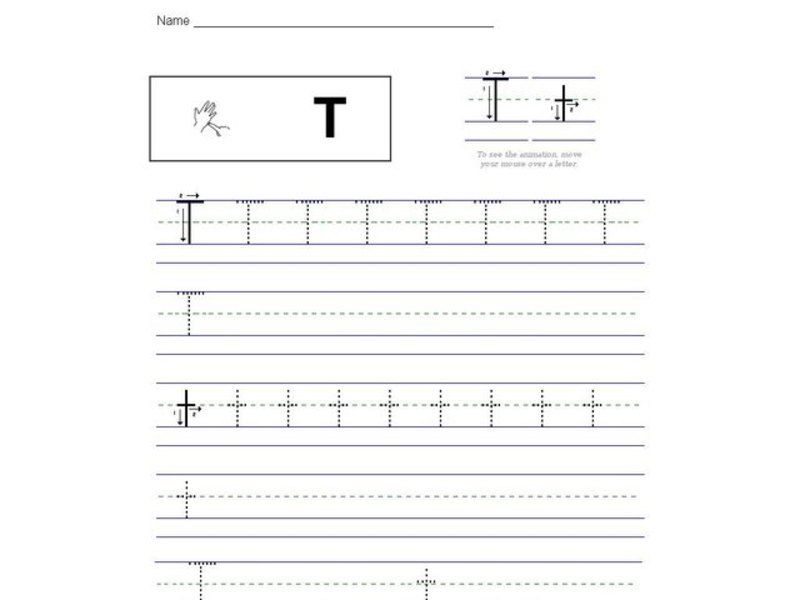 Letter Tt: Sign Language Interactive
