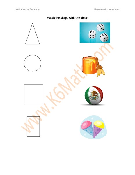   Match the Shape Worksheet