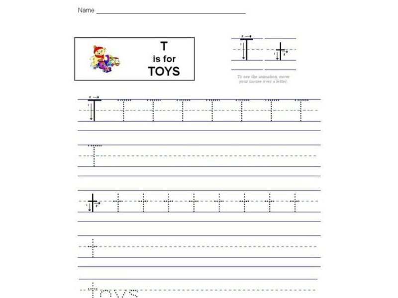 T is for Toys: Letter Tt Interactive