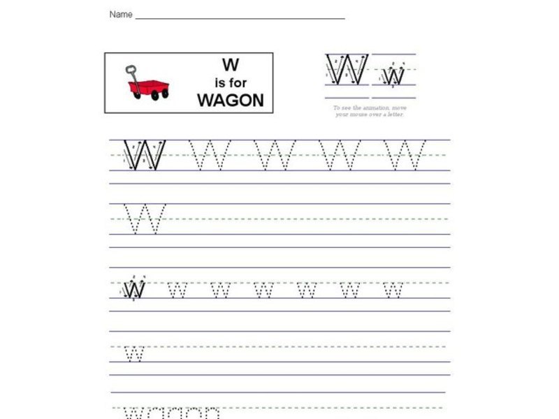 W is for Wagon: Letter Ww Interactive