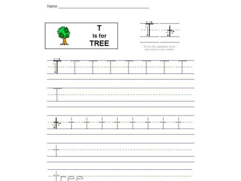T is for Tree: Letter Tt Interactive