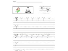 Y is for Yawn: Letter Yy Interactive