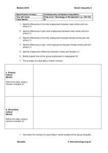 Contemporary Workplace Inequalities Organizer