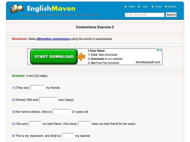 Contractions Interactive