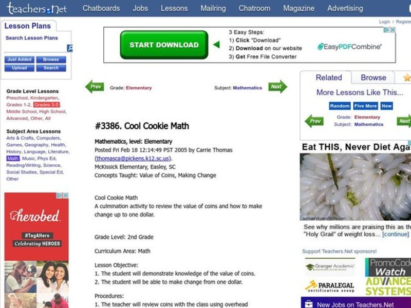 Cool Cookie Math Lesson Plan