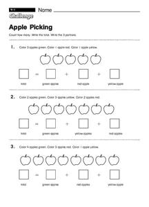 Apple Picking: Addition Activity Interactive