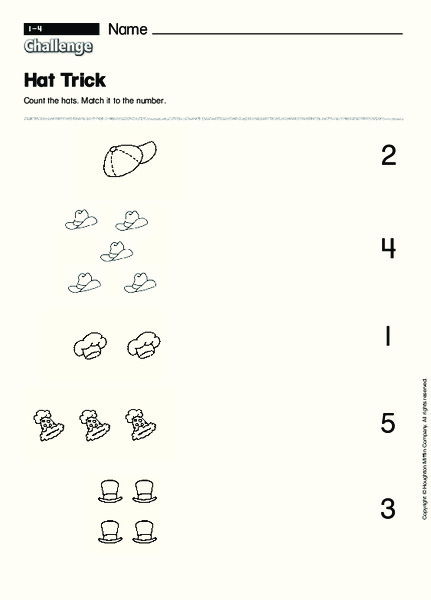 Hat Trick: Number Challenge:1-5 Interactive