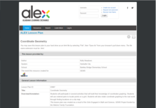 Coordinate Geometry Lesson Plan