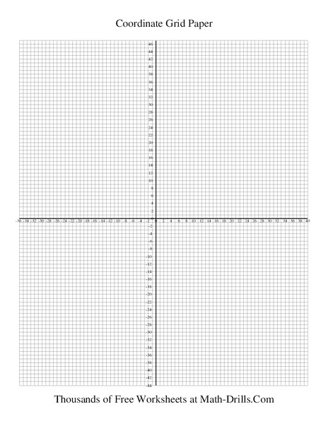 Coordinate Grid Paper Organizer