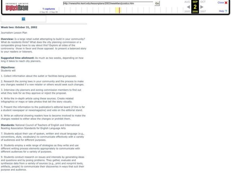 Costco and Zoning Lesson Plan