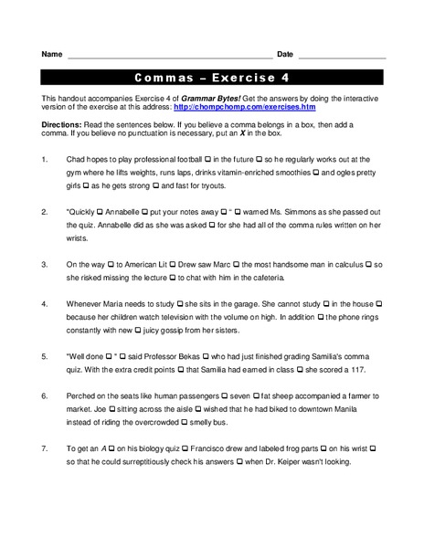 Commas-Exercise 4 Interactive