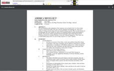 America Moves Out! Lesson Plan
