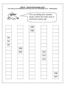 Count in the Hundreds Worksheet