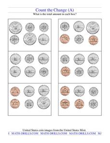 Count the Change Worksheet