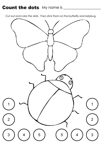 Count the Dots Worksheet
